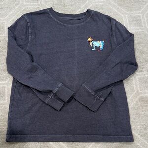 Kids Long Sleeve Shirt with Colorful Dog Design